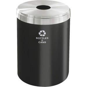 GLARO B-2042BK-SA-B&C Stationärer Recyclingbehälter für Dosen/Flaschen 41 Gallonen | AG4KGH 34AW74