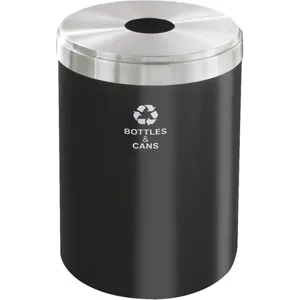 GLARO B-2042BK-SA-B&C Stationary Recycling Container Can/bottles 41 Gallon | AG4KGH 34AW74