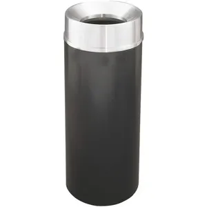 GLARO F1232-BK-SA Waste Receptacle 12 gallon Black Hinged 32 inch Height | AG4KHC 34AW92