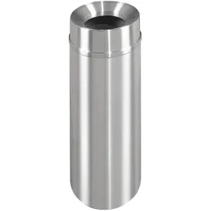 GLARO F1232-SA-SA Waste Receptacle 12 gallon Grey Funnel 32 inch Height | AG4KGX 34AW87