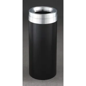 GLARO F1237-BK-SA Waste Receptacle 15 gallon Black Hinged 30 inch Height | AG4KHU 34AX08