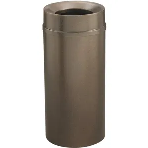 GLARO F1551-BV-BV Waste Receptacle 16 gallon Brown Funnel 33 inch Height | AG4KHE 34AW94