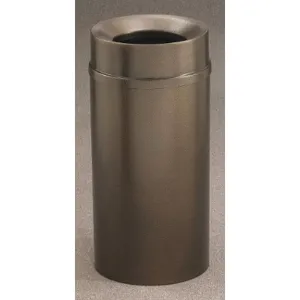 GLARO F2051-BV-BV Waste Receptacle 33 gallon Brown Funnel 35 inch Height | AG4KHG 34AW96