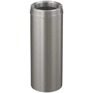 GLARO F924-SA-SA Waste Receptacle 6 gallon Grey Funnel 23 inch Height | AG4KHX 34AX11