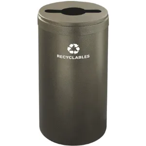 GLARO M-1542BV-BV-R Stationary Recycling Container Brown 23 Gallon | AG4JZC 34AW58