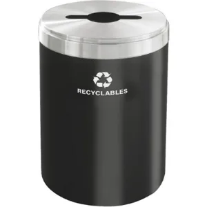 GLARO M-2042BK-SA-R Stationary Recycling Container Black 41 Gallon | AG4KFV 34AW62