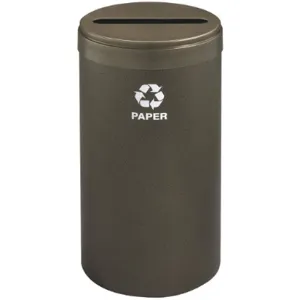 GLARO P-1542BV-BV-P Stationary Recycling Container Paper Only 23 Gallon | AG4KFX 34AW64