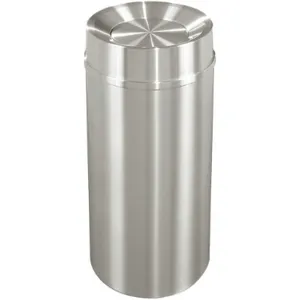 GLARO TA1533-SA-SA Waste Receptacle 16 gallon Grey Hinged 33 inch Height | AG4KHA 34AW90