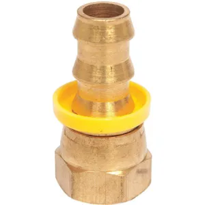 GOODYEAR ENGINEERED PRODUCTS PB-JCFX-0808 Hose Fitting Brass 1/2 Inch Hose Id | AC8UFQ 3DVC1