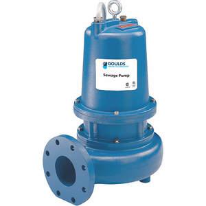 GOULDS WATER TECHNOLOGY WS5038D4 Submersible Sewage Pump 5hp 200v 33 Feet | AE4YBN 5NXY0