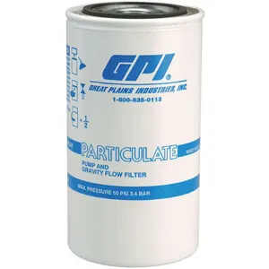 GPIMETERS 18GPM Part. Filt Fuel Filter Canister, 10 Microns Filter Size, 18 gpm | AA4ZDJ 13K530