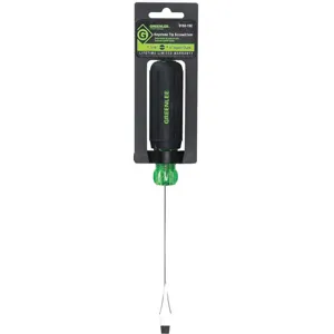 GREENLEE 0153-15C Square Shank Flat Blade Screwdriver, 10.93 Inch Overall Length, 6 Inch Shank Length | AE4HTB 5KPF9