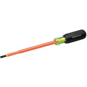 GREENLEE 0153-22-INS Insulated Cabinet Tip Screwdriver, 9-3/4 Inch Overall Length, 3/16 Inch Tip | AA3HWZ 11L606