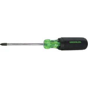 GREENLEE 0153-33C Phillips Tip Screwdriver, 8.31 Inch Overall Length, 4 Inch Shank Length, #2 Tip Size | AE4HTF 5KPG3