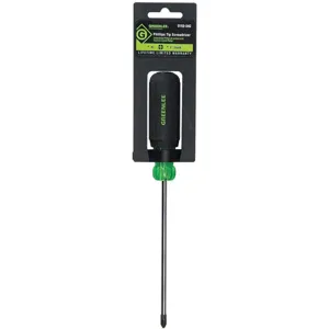 GREENLEE 0153-34C Screwdriver, Phillips Tip, 10-5/16 Inch Overall Length, #2 Tip Size | AE4HVE 5KPP8