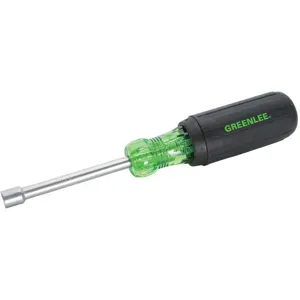 GREENLEE 0253-12C Hollow Nut Driver, 7-5/16 Inch Overall Length, 1/4 Inch Drive Size | AE4HUE 5KPK3