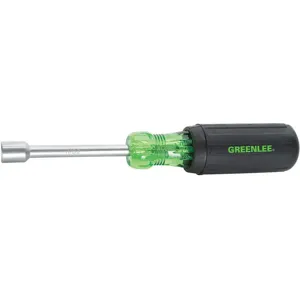 GREENLEE 0253-14C Hollow Nut Driver, 7-5/16 Inch Overall Length, 11/32 Inch Drive Size | AE4HUG 5KPK5