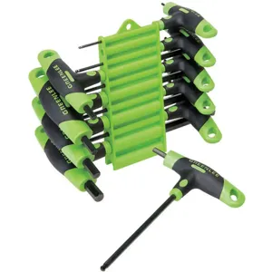 GREENLEE 0254-40 T Handle Hex Key Wrench Set, Chrome Vanadium And Hardened Steel, Black Oxide | AA3HWJ 11L588