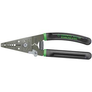 GREENLEE 1956-SS Wire Stripper, 6 To 14 AWG Solid And 8 To 16 AWG Stranded Capacity, Stainless Steel | AG9VUR 22PF03