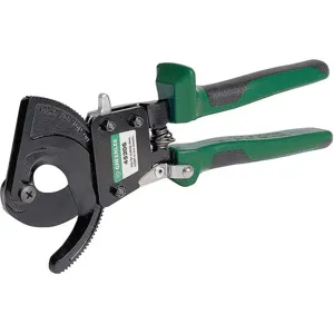 GREENLEE 45206 Ratchet Cable Cutter, 10 Inch Overall Length, 1-7/16 Inch Jaw Size | AG9QZX 21TX93