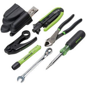GREENLEE 46601 Professional Coax Cable Tool Kit, 7 Pieces | AF7KVC 21TY17