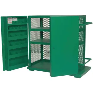 GREENLEE 5060 MESH Mesh Cabinet, 48 Inch Width, 28 Inch Depth, 52 Inch Height, Green | AF2YWR 6ZEZ4