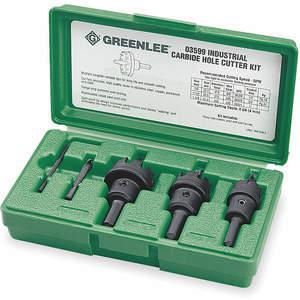 GREENLEE 635 Hartmetallfräser-Set, 4-teilig | AA8XKK 1ANV9
