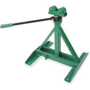 GREENLEE 656 Ratcheting Reel Stand, 28 To 46-5/8 Inch Height, 3750 lbs. Capacity, Steel | AA9TWB 1FAH3