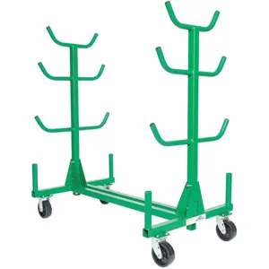 GREENLEE 668 Mobile Conduit And Pipe Rack, 63-1/2 Inch Overall Height, 1000 lbs. Load Capacity | AD7RGU 4GA96