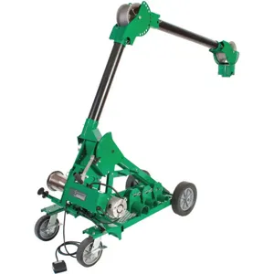 GREENLEE 6906 Cable Puller Package, With Mobile Versi Boom, 10000 lbs. Max. Capacity, 115V, 20A | AA7GGM 15X798