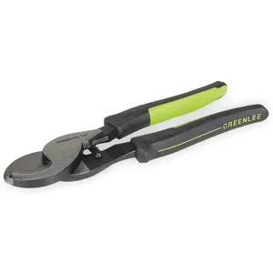 GREENLEE 727M Cable Cutter, With Molded Grip, 9-1/4 Inch Overall Length | AD7YQH 4HED3