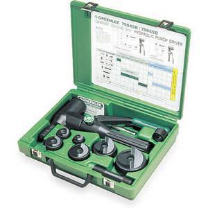 GREENLEE 7906SB Hydraulic Knockout Kit, With Punch, 8 Ton, 1/2 To 2 Inch Conduit Size | AE3CCB 5C634