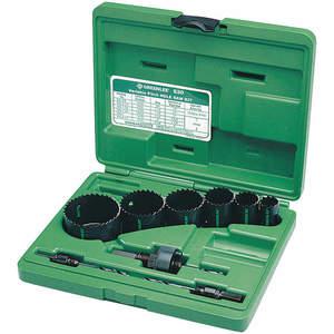 GREENLEE 830 Hole Saw Set, 1/2 To 2 Inch Conduit Cutting Size, 9 Pieces | AH4VNP 35MJ17