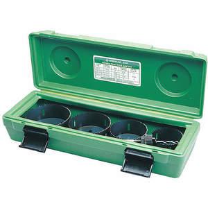 GREENLEE 834 Hole Saw Set, 2-1/2 To 4 Inch Conduit Cutting Size, 5 Pieces | AH4VNQ 35MJ18