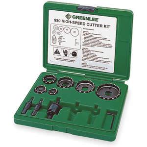 GREENLEE 930 Hole Saw Cutter Kit, 7/8 to 2-1/2 Inch Size, 6 Pieces | AD7RNT 4GB13