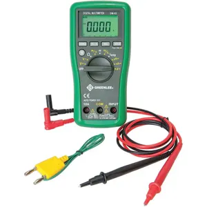 GREENLEE DM-65 Digital Multimeter, 6000 Counts, 1000V Voltage Rating | AF7DCX 20VE83