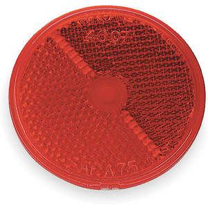 GROTE 40072 Reflector Stick-on Red Diameter 2 1/2 | AC3REH 2VND3
