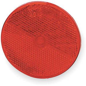 GROTE 40092 Reflektor mit Schraubbefestigung, rot, Durchmesser 2 1/2 Zoll | AC3REK 2VND5