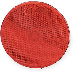 GROTE 40152 Reflektor mit Schraubbefestigung, rot, Durchmesser 3 1/2 Zoll | AC3REP 2VND9