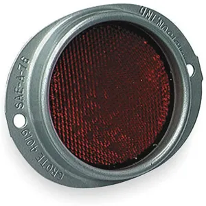 GROTE 40192 Reflector Armored Red Diameter 3 5/8 In | AC3RET 2VNE4