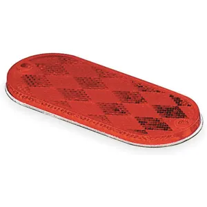 GROTE 41032 Reflector Stick-on Red Oval | AC3RFC 2VNF7