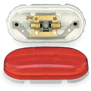 GROTE 45432 Marker Lamp Oval No Splice 2 Bulb Red | AC3RGR 2VNL4