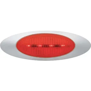 GROTE 45582 Clearance And Marker Lamp Red Oval | AC9VMQ 3KND8