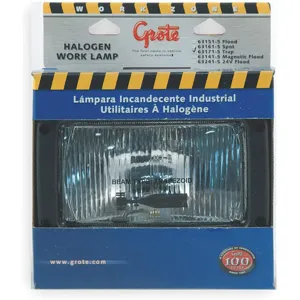 GROTE 63171-5 Work Lamp Rectangular Halogen Clear | AC3RNF 2VPF6