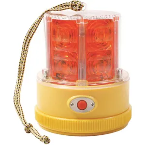 GROTE 77912 Warning Light Led Red Mag Round 4-1/4 Diameter | AA6GEC 13W999