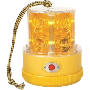 GROTE 77913 Warning Light Led Amber Mag Round 4-1/4 Diameter | AA6GED 13X001