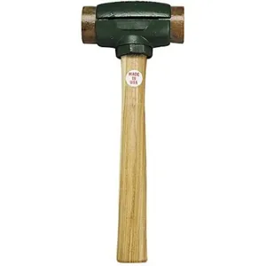 GARLAND MFG 31001 Split-head Rawhide Hammer, Face Diameter 1-1/4 Inch, Size-1 | AG8XBF