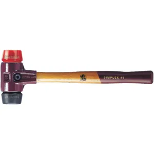 HALDER SUPERCRAFT 3026050 Replaceable Tip Mallet 40 Ounce Wood | AD3JEK 3ZLL4