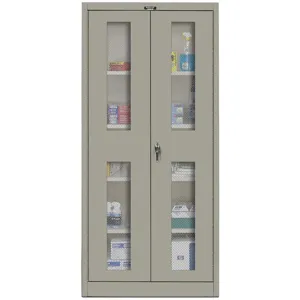 HALLOWELL 415S24EVA-HG Storage Cabinet 22 Gauge 72 Inch H 36 Inch Width | AC6KBR 34C265