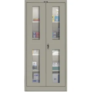 HALLOWELL 415S24SV-HG Storage Cabinet 22 Gauge 72 Inch H 36 Inch Width | AC6KAJ 34C235